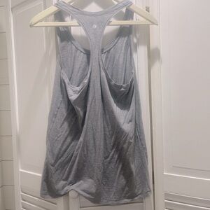 Lululemon, grey, razor back tank.